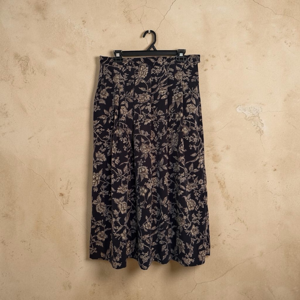 Floral Midi Skirt for Women | Flowy High-Waisted Casual & Elegant Summer Skirt